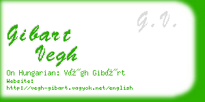 gibart vegh business card